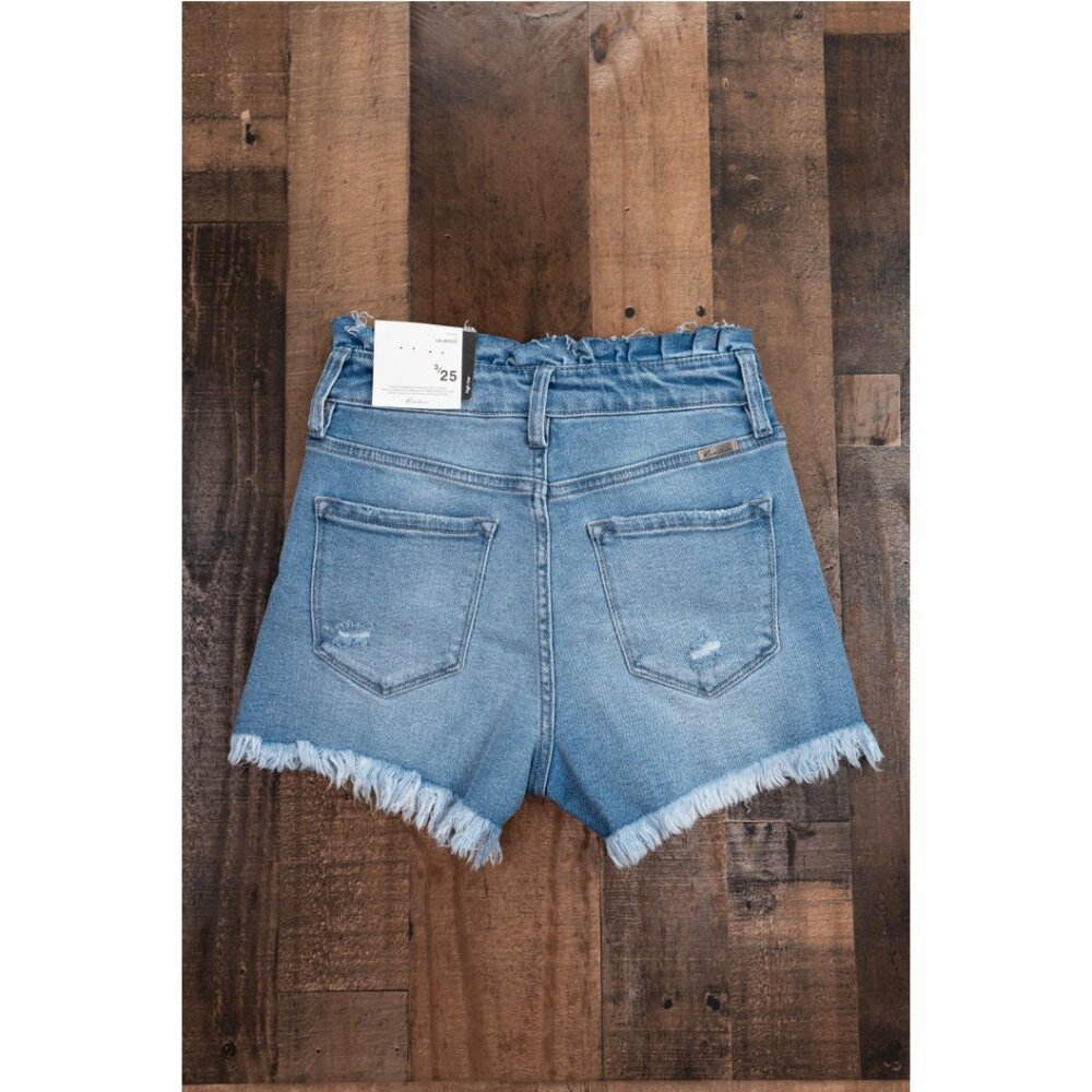π KanCan High Rise Jean Shorts - Size 3/25 - Picture 5 of 10